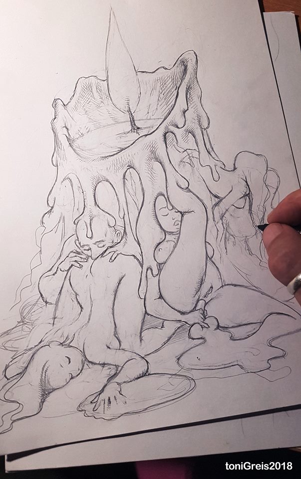 603x960, 98 Kb / свеча, тела, воск, Toni Greis