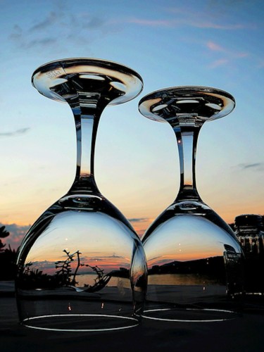 375x500, 42 Kb / бокалы, закат