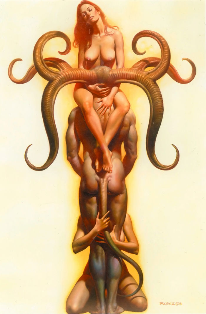 700x1066, 115 Kb / демон, женщины, рога, хвост, тотем, Boris, вальехо