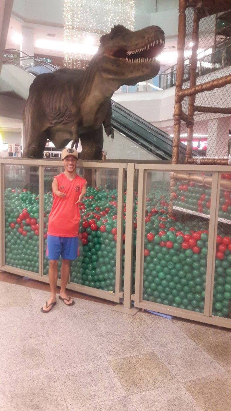 790x1404, 163 Kb / Тираннозавр, шары, инвалид