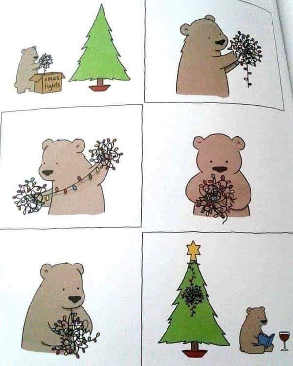 600x750, 50 Kb / Гирлянда, ёлка, медвежонок, медведь, книга, бокал, вино