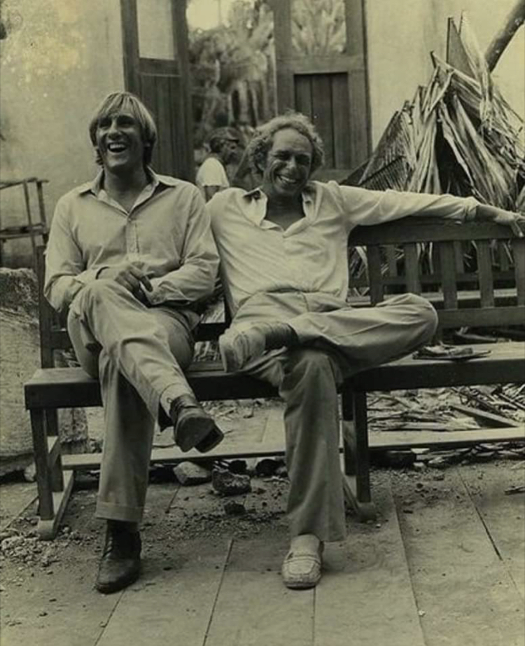 750x922, 551 Kb / жерар депардье, пьер ришар, смех, ч/б