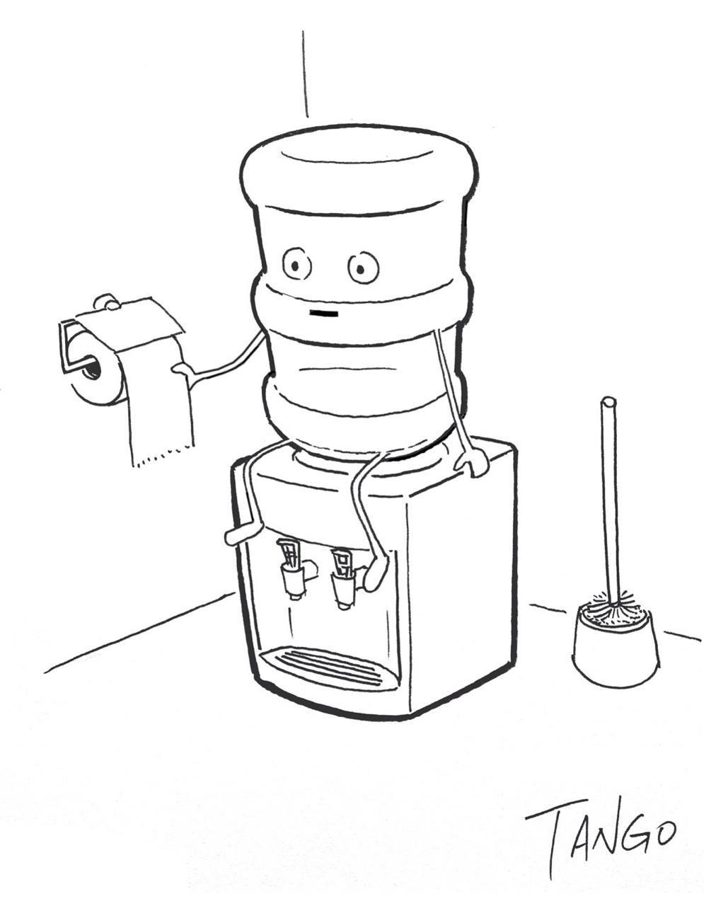 995x1280, 63 Kb / кулер, щётка, бумага, туалет