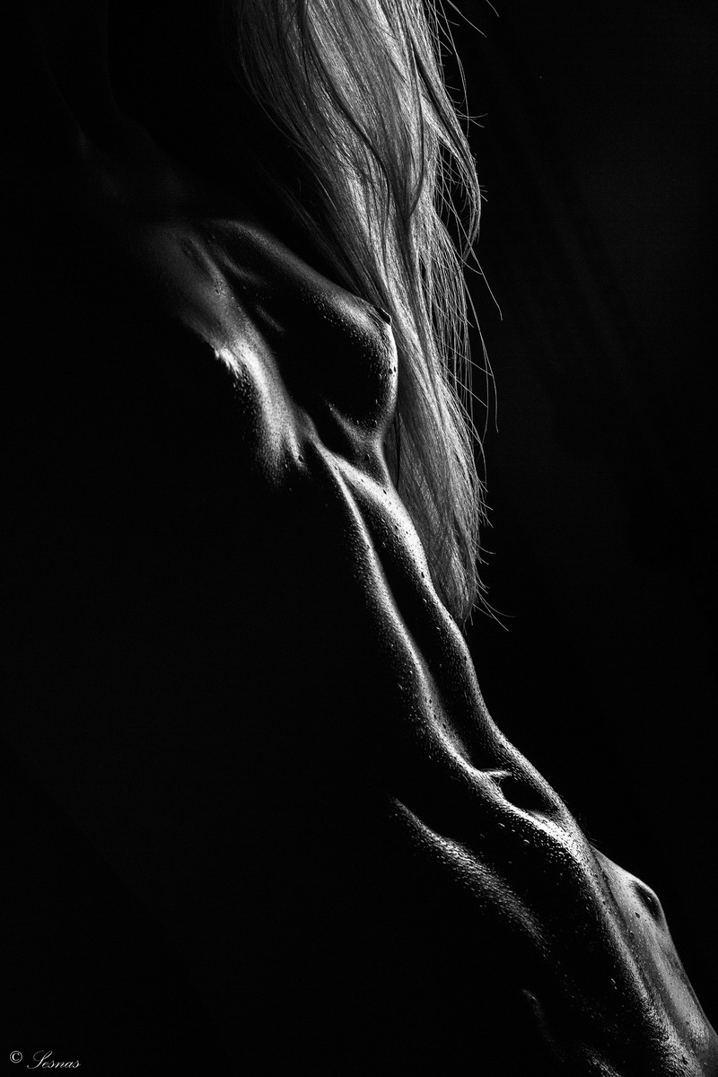 800x1200, 152 Kb / блондинка, волосы, ч/б, тень, свет, рельеф