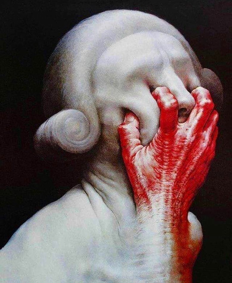 779x950, 131 Kb / рисунок, рука, парик, фейспалм, перманентный