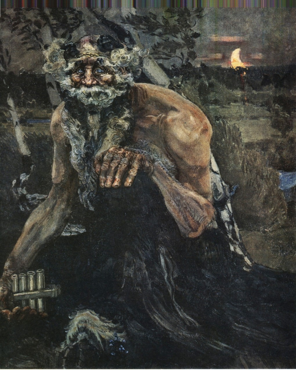 1020x1280, 344 Kb / пан, флейта, Mikhail Vrubel, картина, врубель