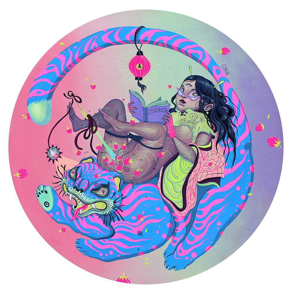 1000x1007, 444 Kb / девка, кот, рисунок, книга, лисистрата