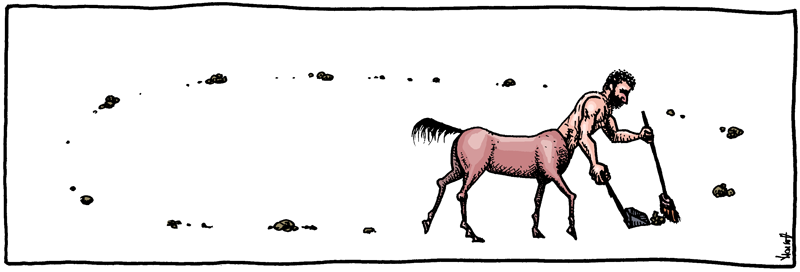 800x272, 53 Kb / кентавр, говно, метла, совок, круг