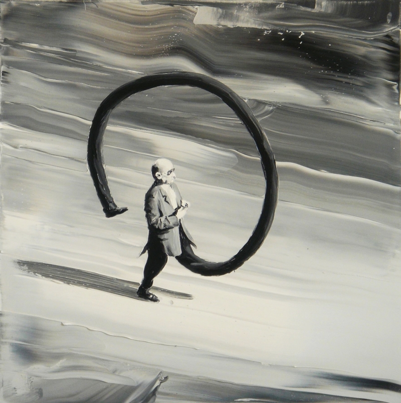 800x804, 393 Kb / нога, ч/б, поджопник