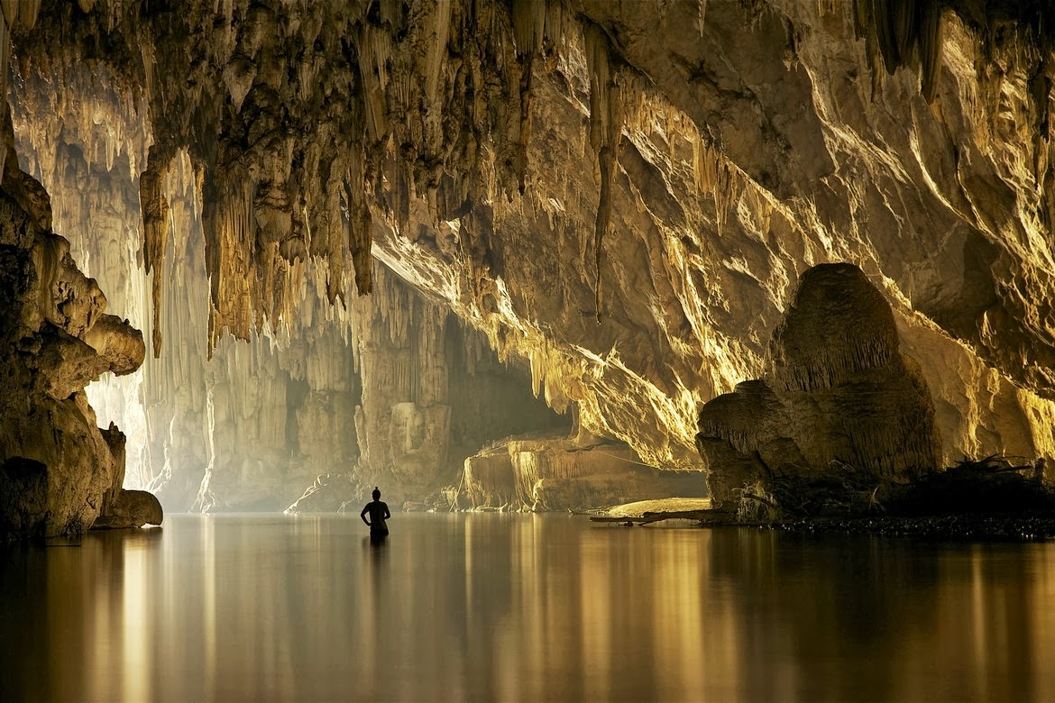 1170x780, 238 Kb / пещера, вода, человек