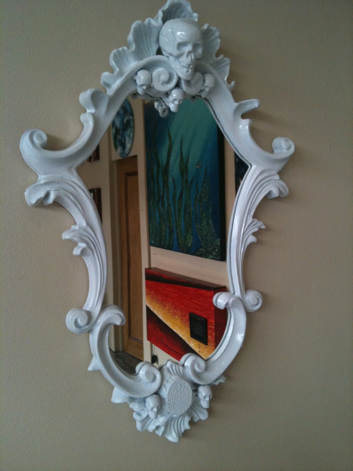 1125x1500, 241 Kb / зеркало, рамка, череп