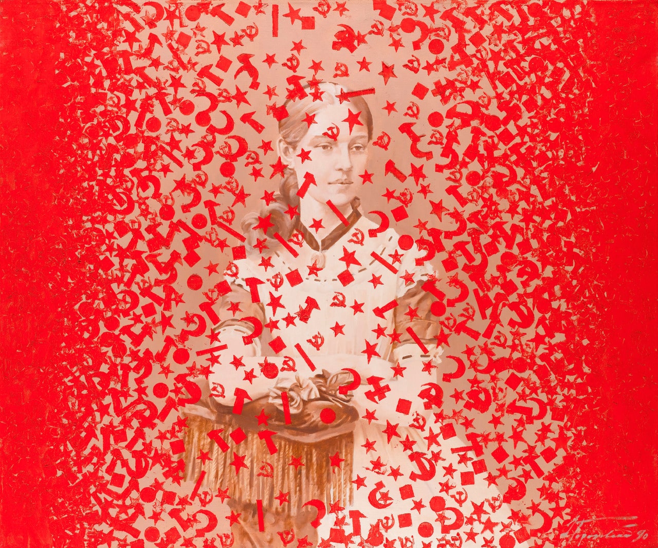 1280x1066, 439 Kb / серп, молот, звезда, рисунок, Eduard Gorokhovsky, Red Flies