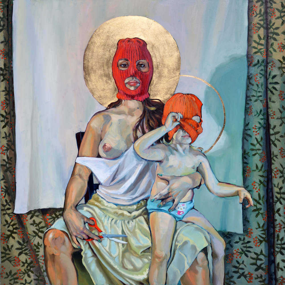 1000x1000, 149 Kb / мама, анархия, икона, нимб, рисунок