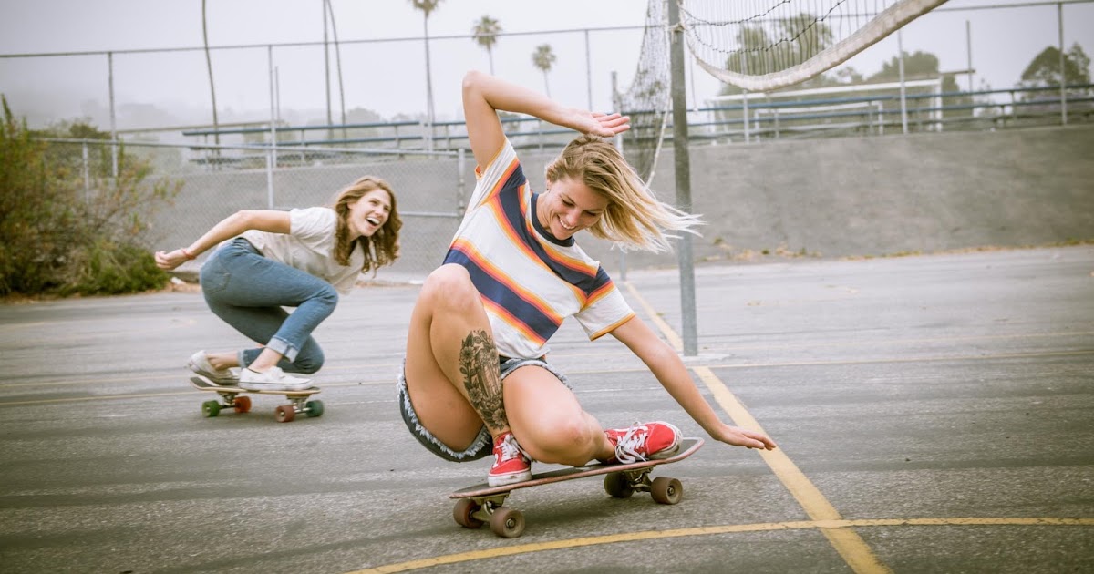 1200x630, 139 Kb / девушки, скейтборд, блондинка, тату