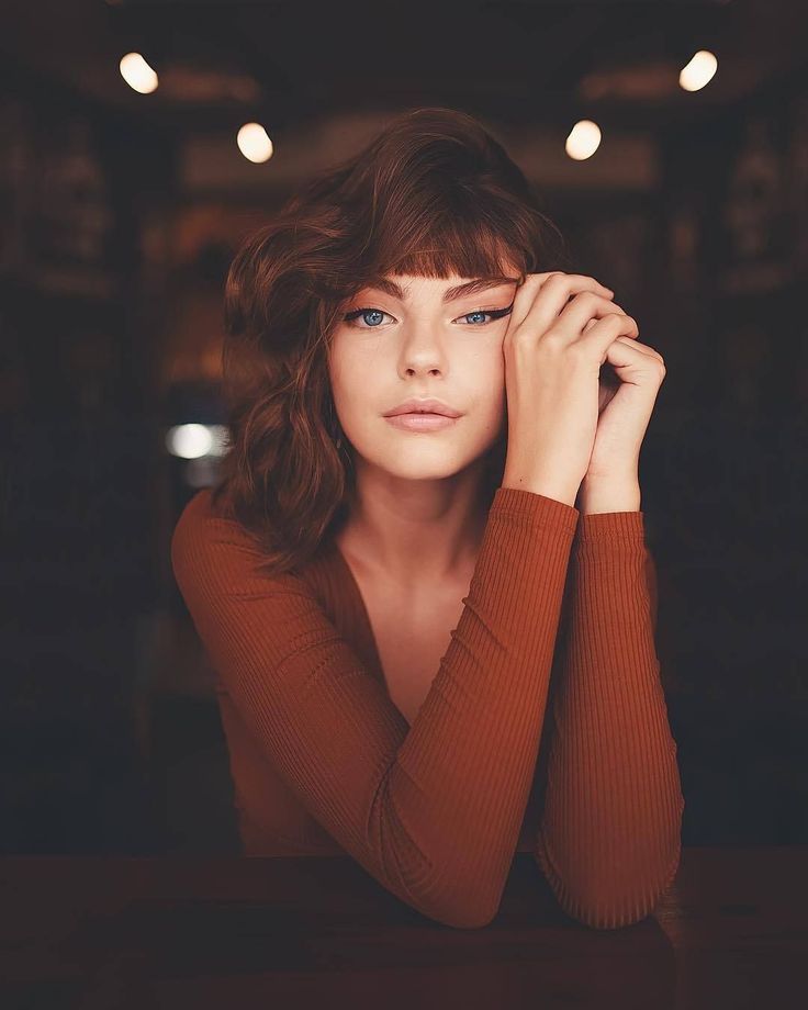 736x920, 55 Kb / макияж, глаза, рыжая, свет