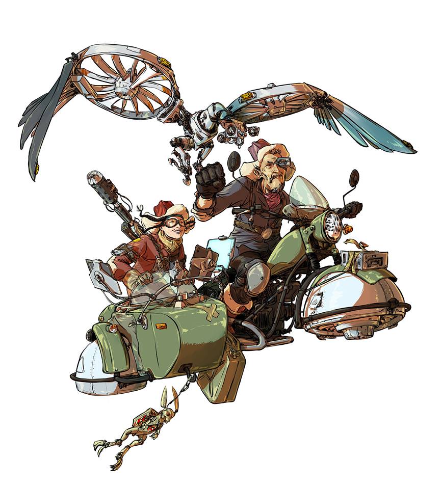 867x960, 105 Kb / Илья Митрошин, мотоцикл, охота, коляска