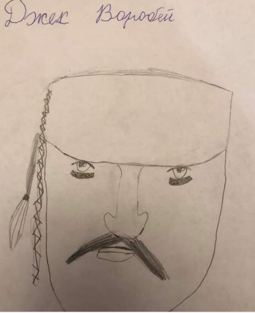 835x1024, 53 Kb / джек воробей, лукашенко, рисунок