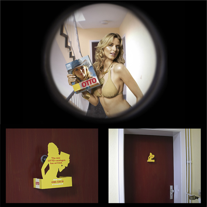 720x720, 122 Kb / девушка, дверь, глазок