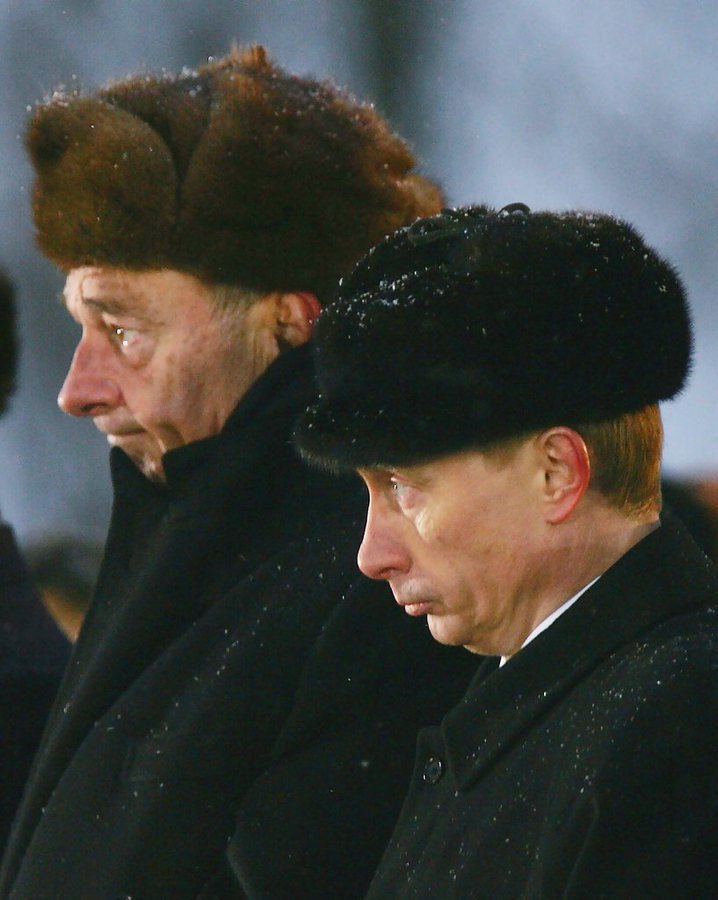 718x900, 76 Kb / Путин, Жак ширак, политота, дедушки