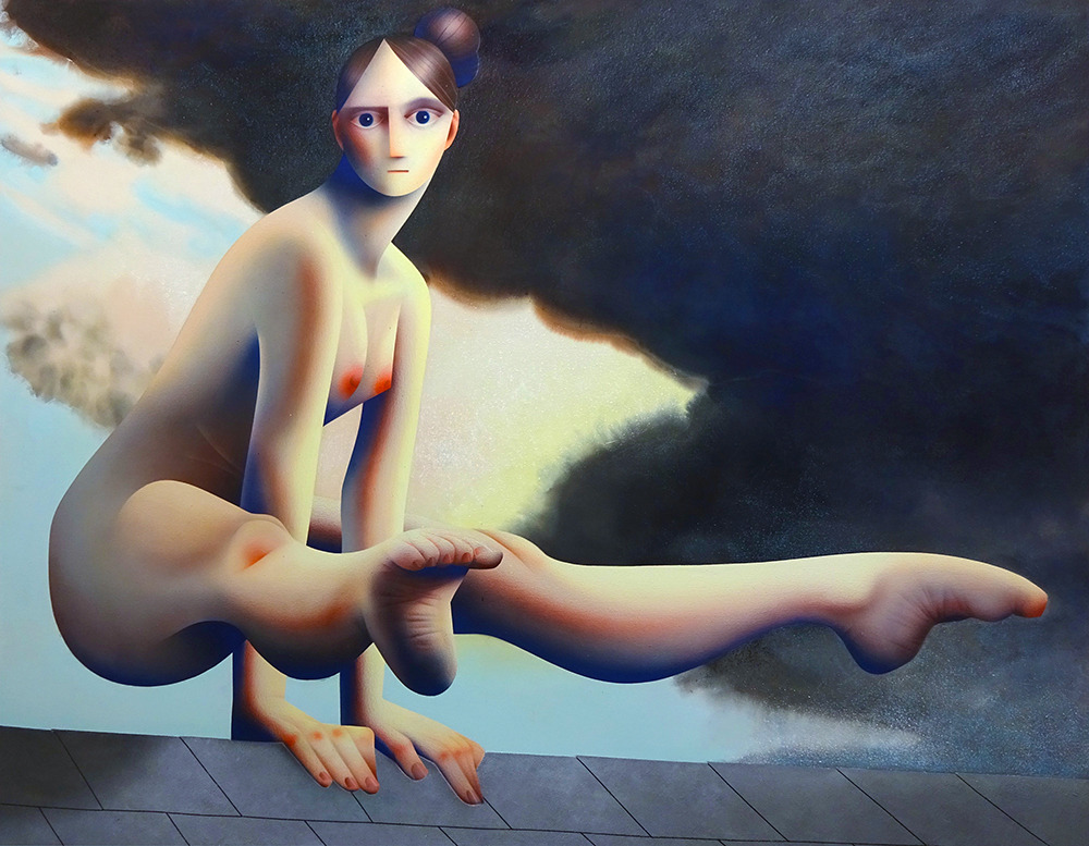 1000x777, 224 Kb / девка, голая, поза, взгляд, рисунок, Weathervane, Robin Williams