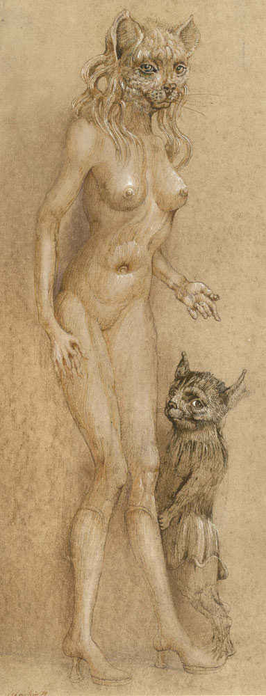 383x1000, 76 Kb / котодевка, рисунок, Jan Lebenstein