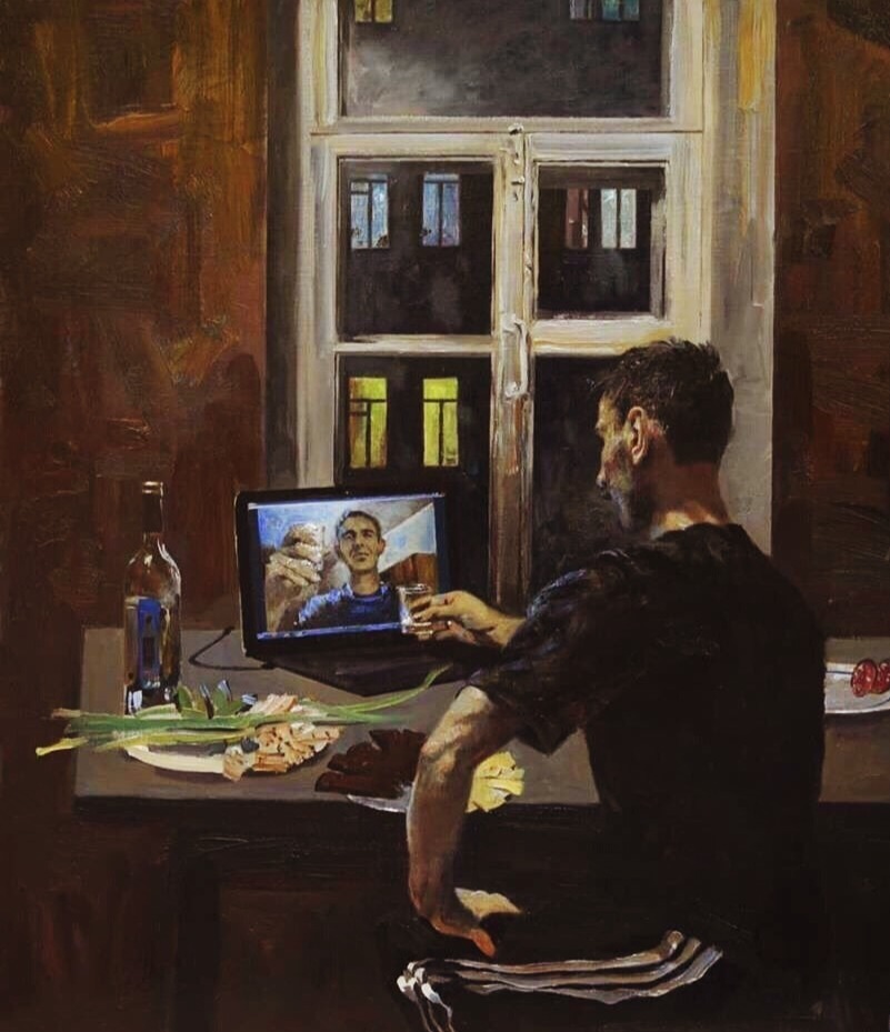 801x929, 132 Kb / мужик, бутылка, бухлишко, по скайпу, рисунок