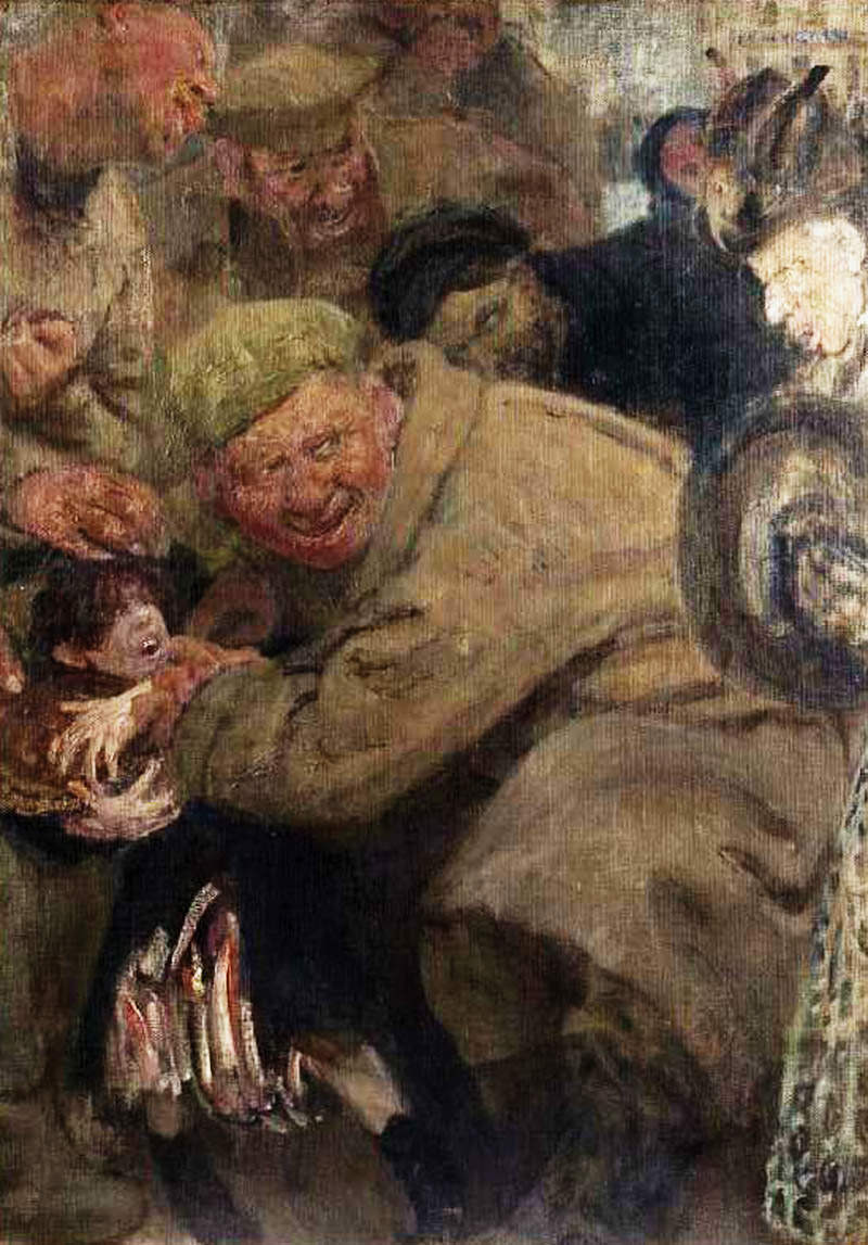 800x1147, 135 Kb / мальчик, хлеб, большевики, илья репин, рисунок