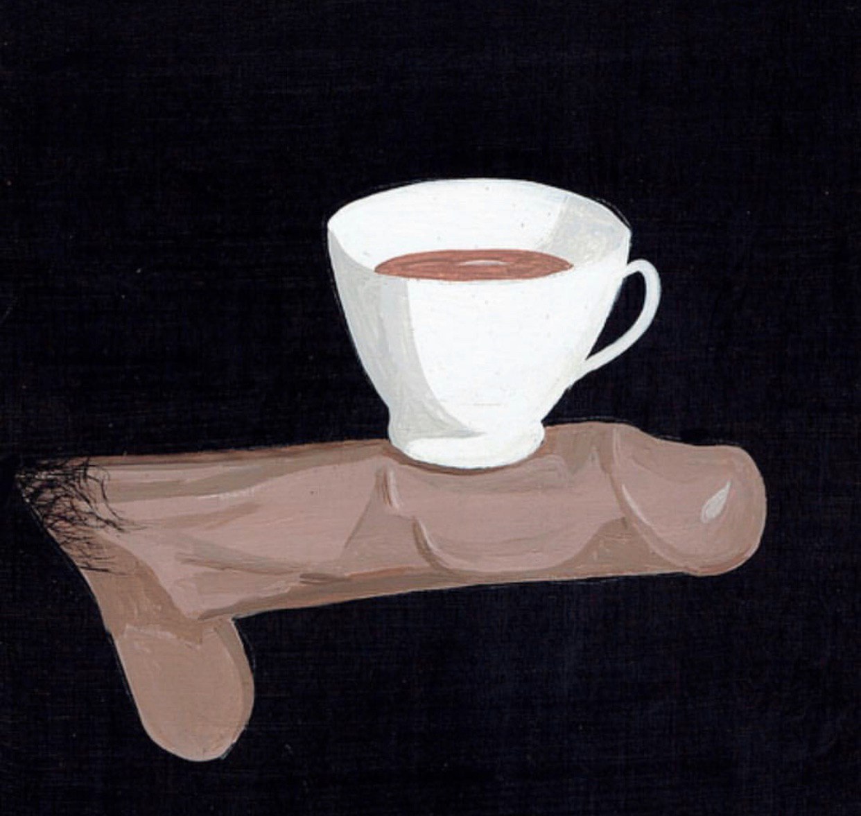 1242x1177, 156 Kb / Чашка, кофе, член, рисунок