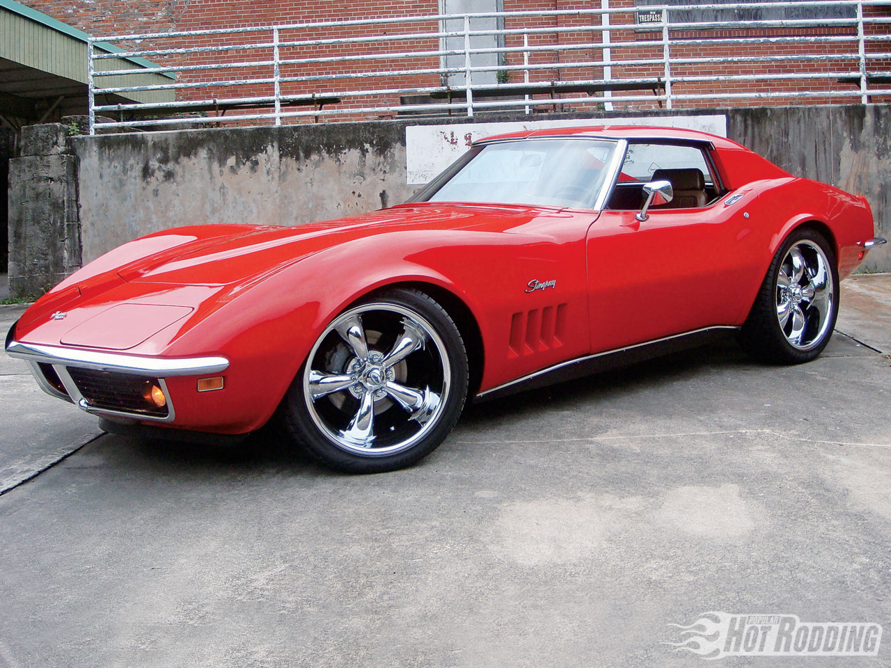 1280x960, 542 Kb / автомобиль, классика, ретро, красный, шевроле, корвет