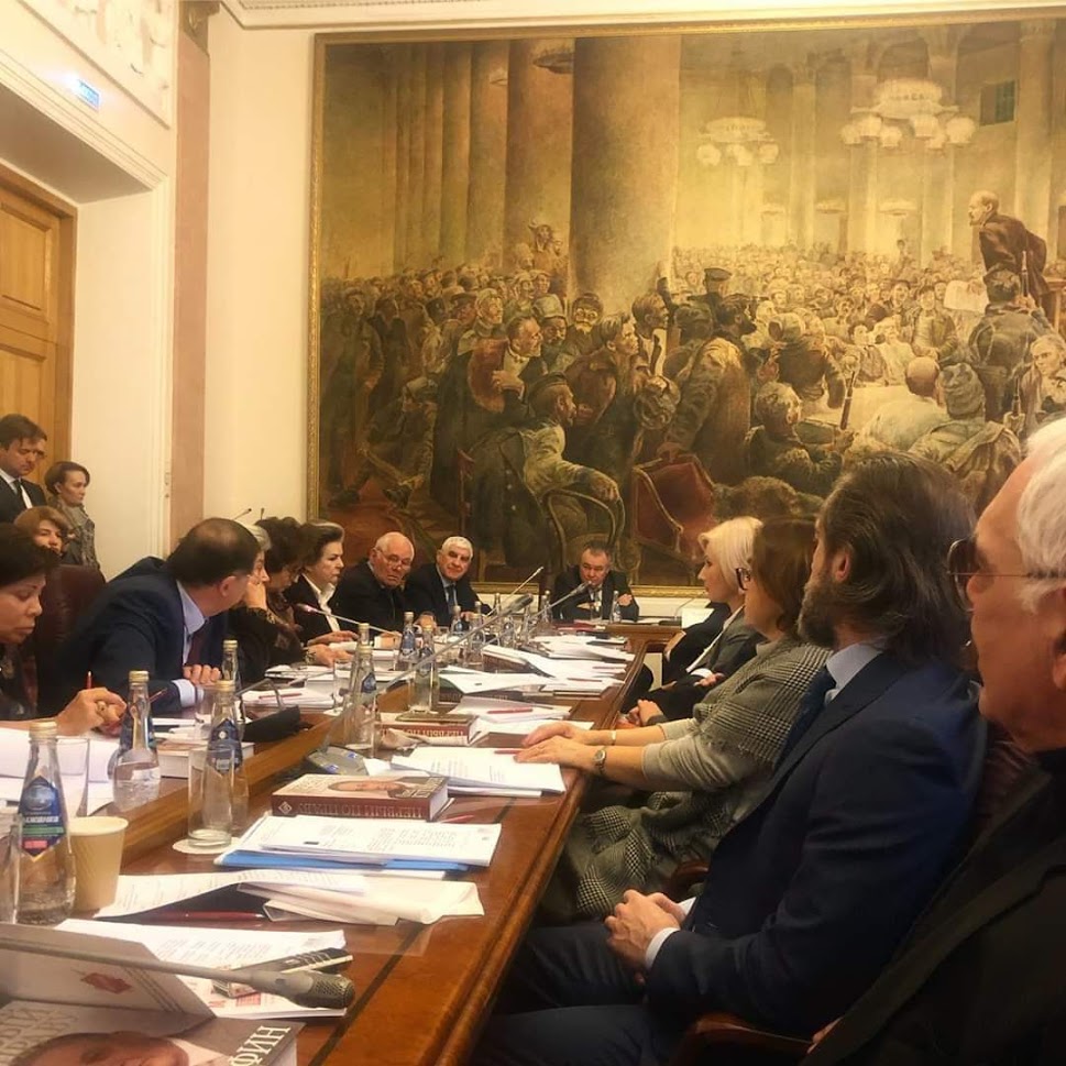 969x969, 185 Kb / Обсуждение, конституция, поправки, заседание, картина, Ленин