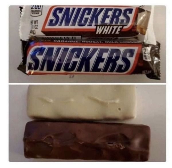 600x586, 61 Kb / батончик, сникерс, белый, черный, шоколад