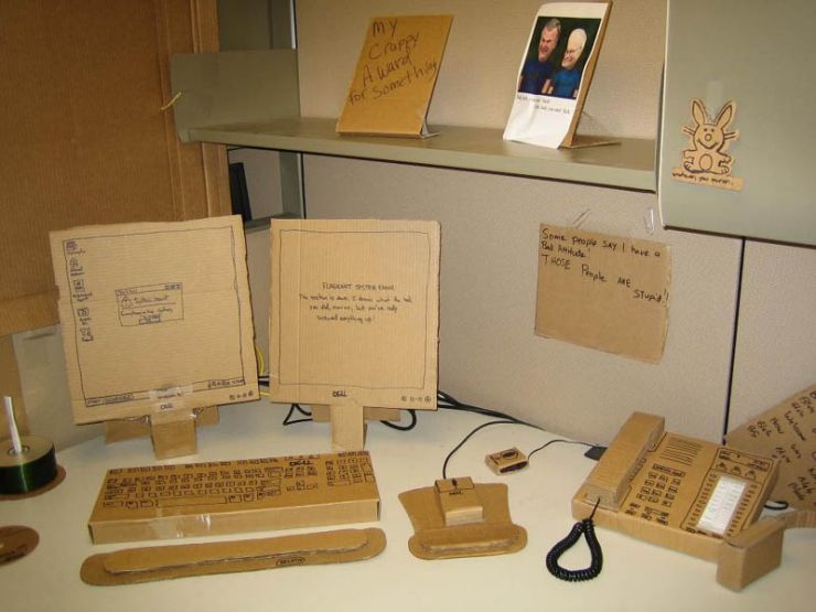 740x555, 56 Kb / компьютер, картон