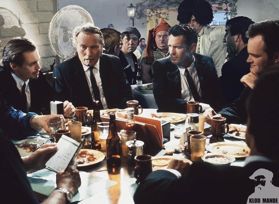 960x704, 102 Kb / Приключения, Шурика, Тарантино, ресторан, застолье, Бешеные псы, вентилятор