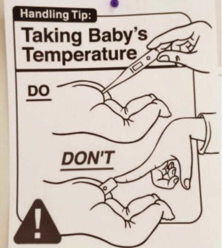 750x836, 52 Kb / Инструкция, градусник, ребёнок, температура, рука, палец