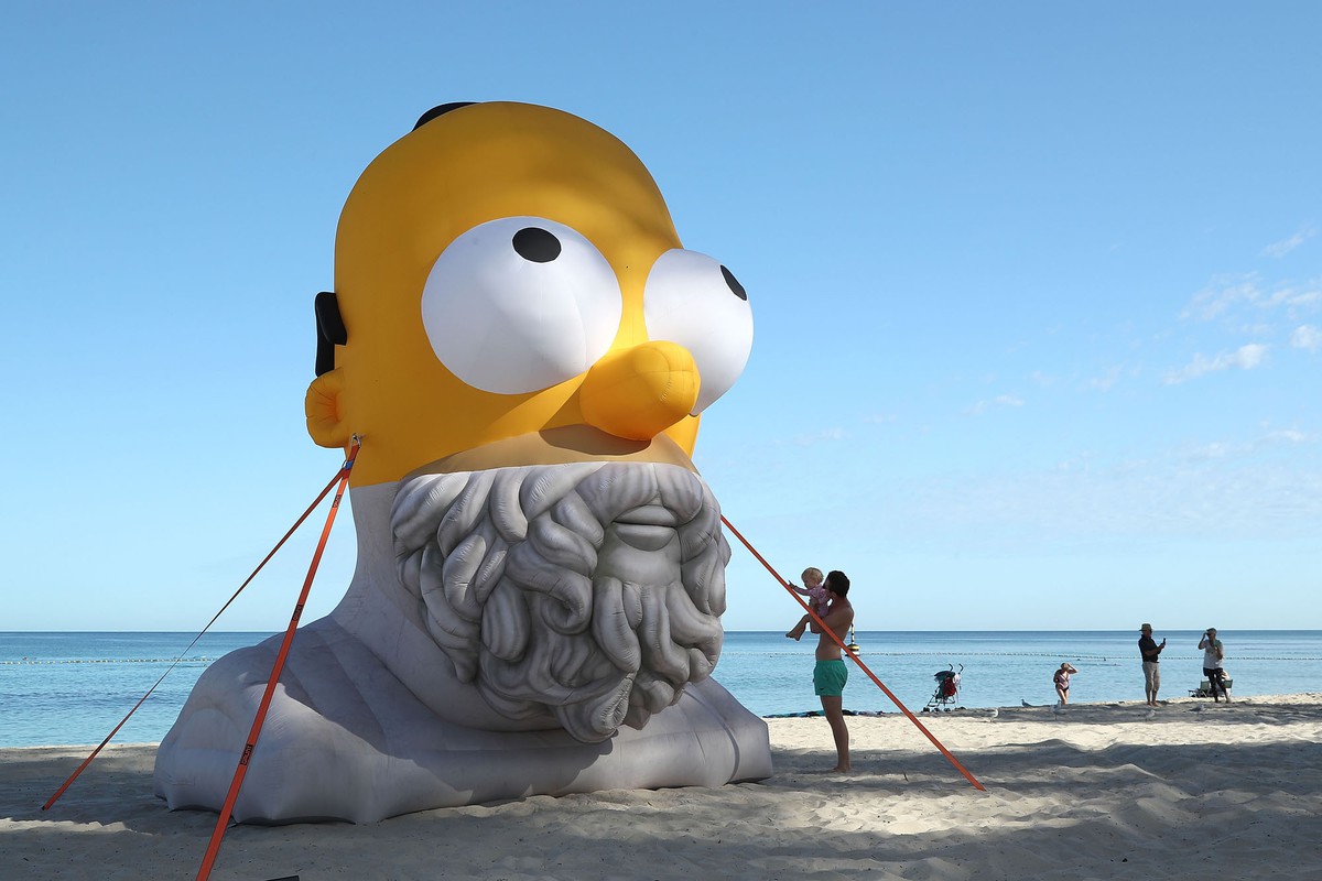 1200x800, 141 Kb / гомер, симпсон, австралия, пляж