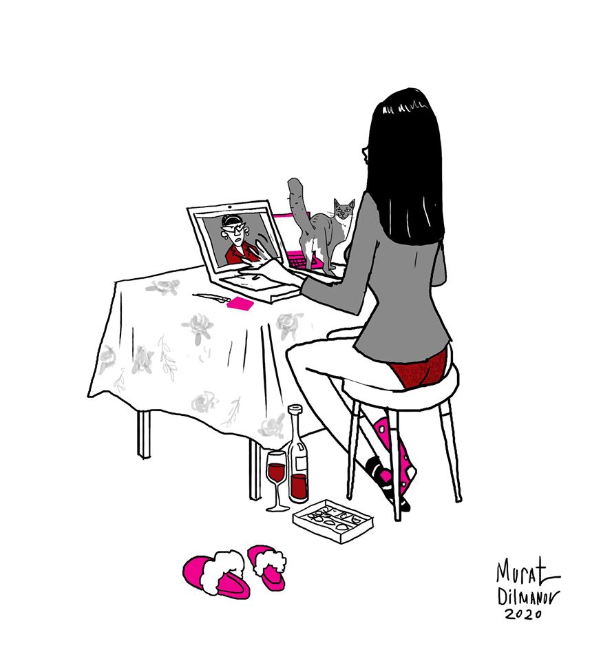 873x960, 57 Kb / удалёнка, работа, Мурат Дилманов, вино, стол, трусы