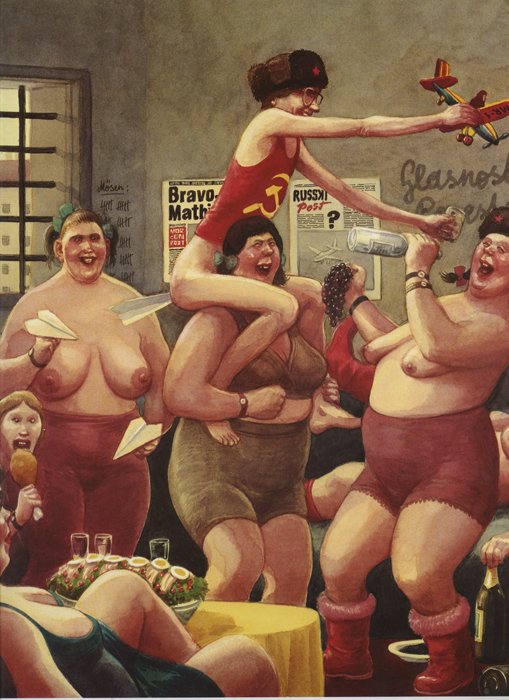 509x700, 76 Kb / серп, молот, бабы, бухлишко, рисунок