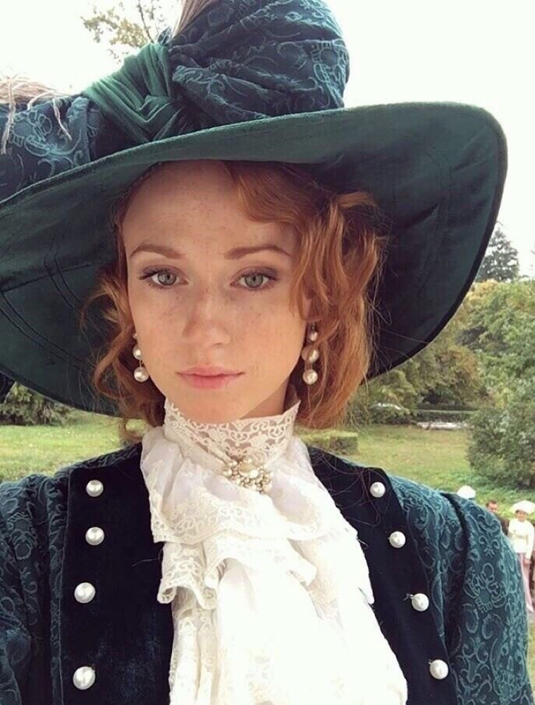 759x1000, 436 Kb / рыжая, шляпа, девушка, красота, Алина Коваленко