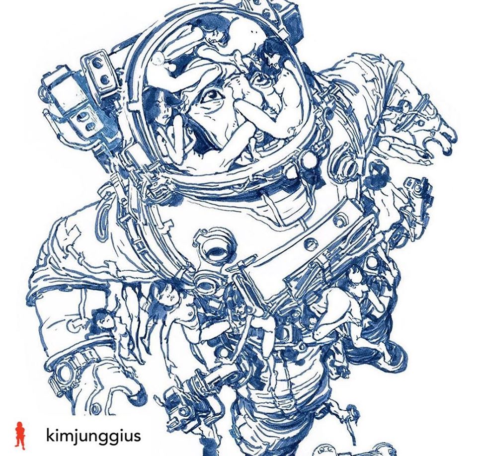 960x918, 203 Kb / kim jung gius, скафандр, девушки