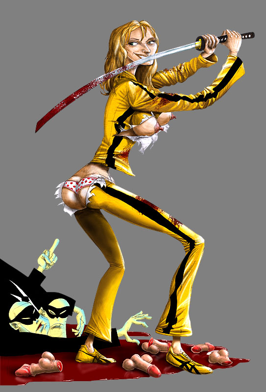 543x800, 134 Kb / kill bill, сабля, ума турман, хуй, кровь