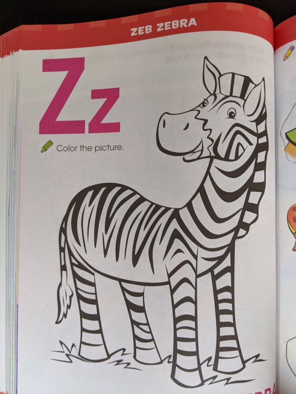 960x1280, 182 Kb / зебра, разукрашка