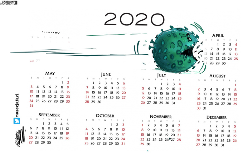 849x552, 360 Kb / Календарь, коронавирус