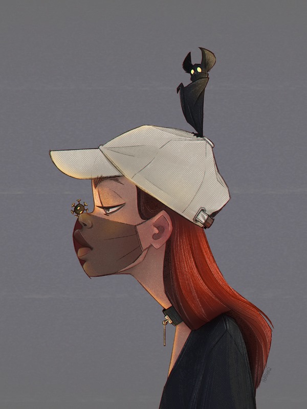 600x800, 73 Kb / мышь, кепка, вирус, повязка