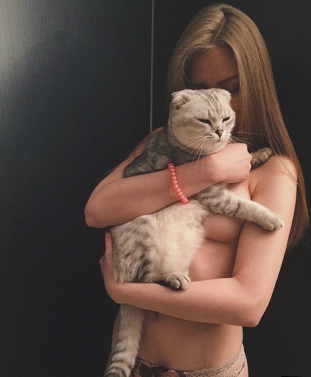 1080x1310, 218 Kb / кот, кошка, браслет, шатенка, вислоухий