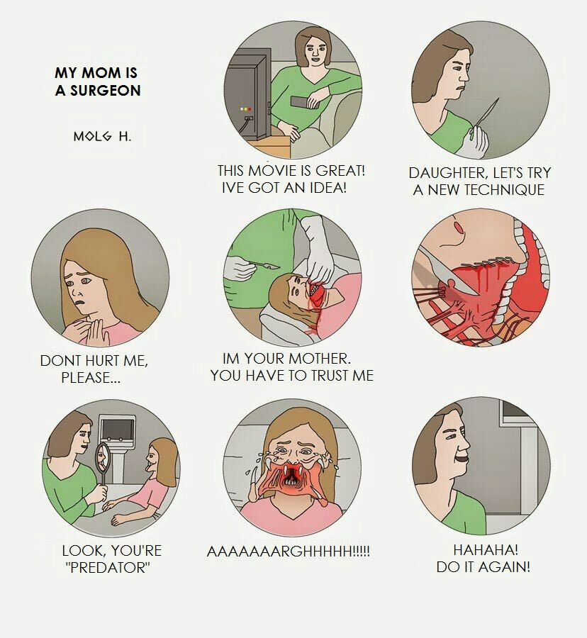 828x900, 121 Kb / хирург, мама, идея, дочь, хищник