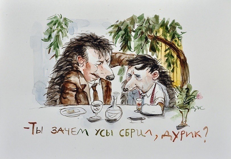 812x561, 110 Kb / Ёжики, бриллиантовая рука, дурик