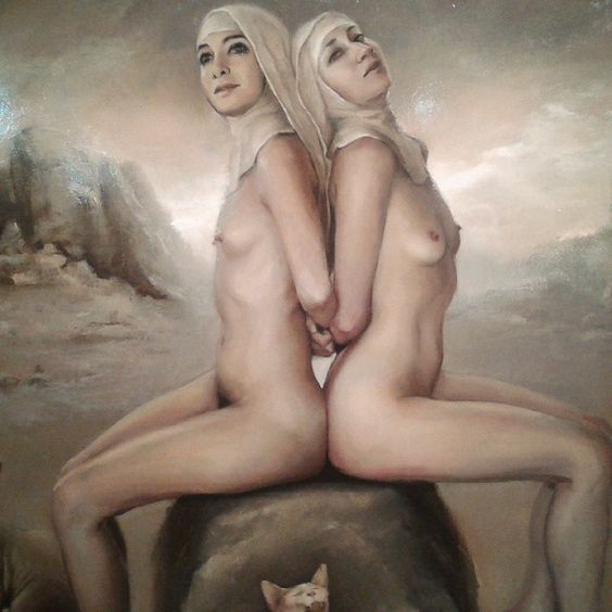 564x564, 39 Kb / девки, камень, рисунок