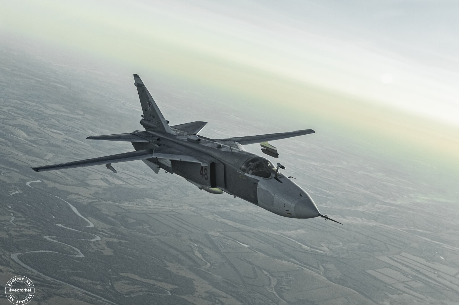 1553x1035, 168 Kb / самолёт, су-24, СССР