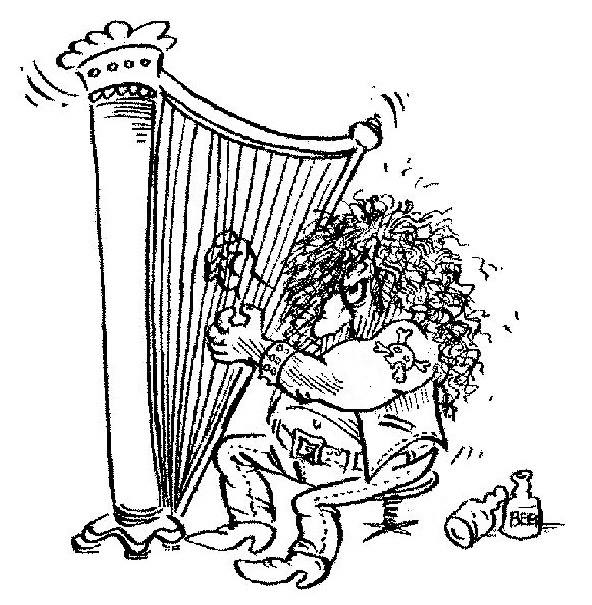 592x605, 75 Kb / металлист, арфа