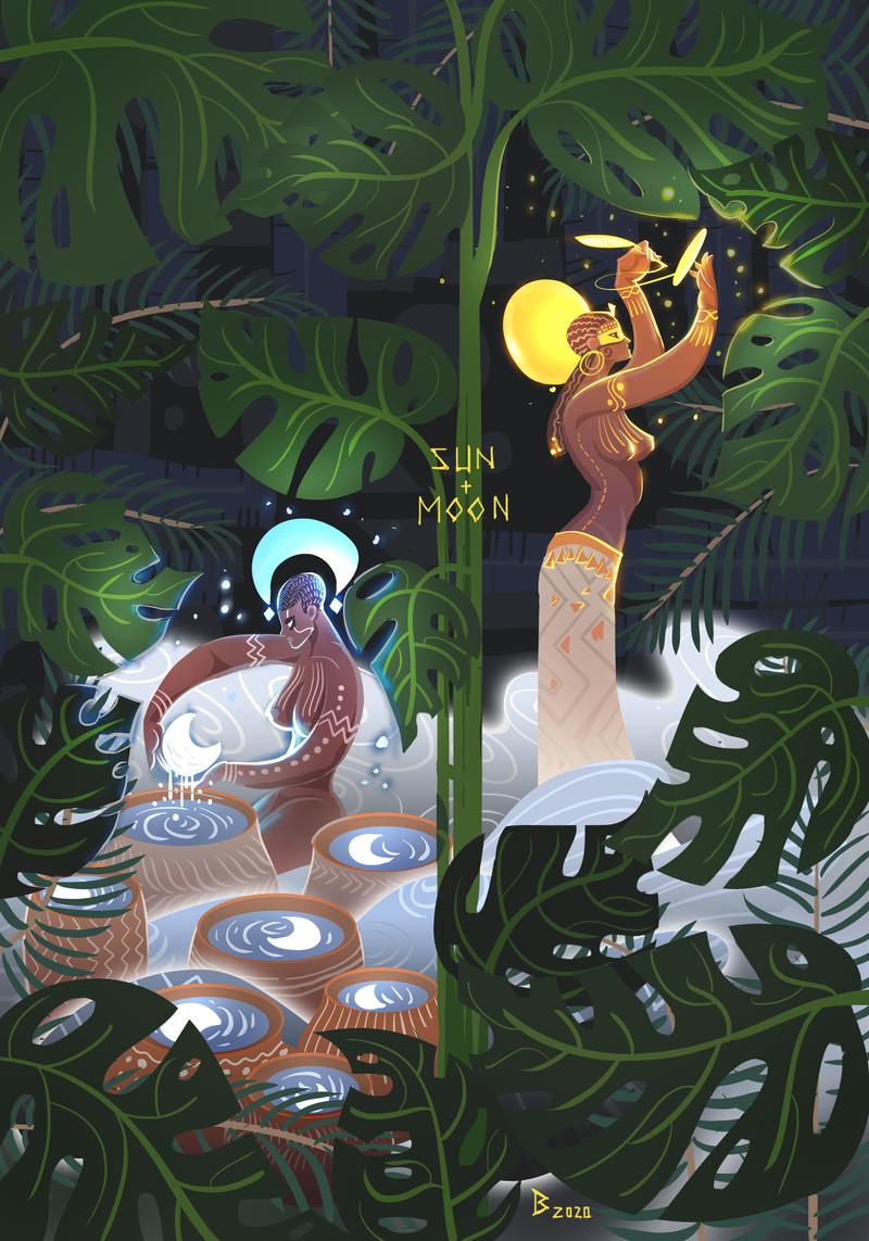 800x1143, 130 Kb / breath-art, Солнце, Луна